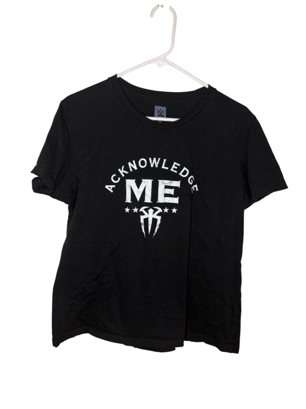 WWE Roman Reigns ACKNOWLEDGE ME Black Graphic Tee - WWE